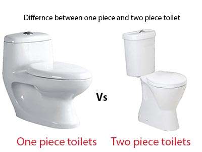 difference between one piece toilets vs two piece toilets