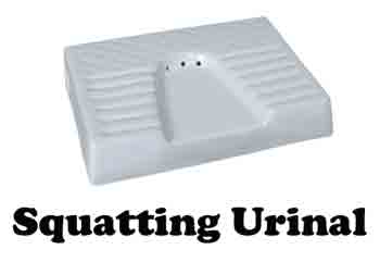 type of squatting urinals