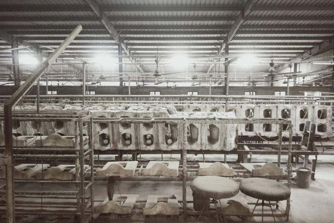 Battery Casting Machines in Sanitaryware Industry