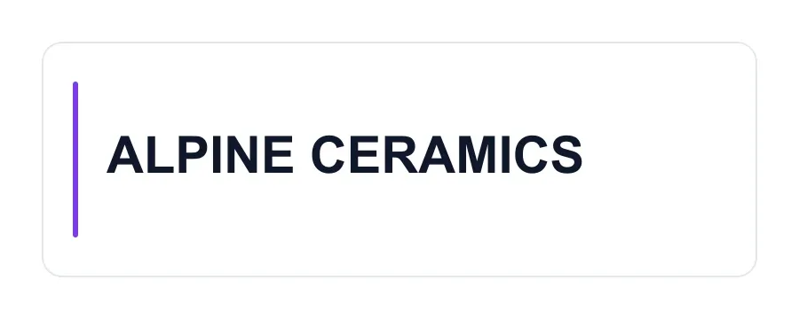 ALPINE CERAMICS logo