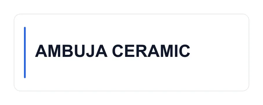 AMBUJA CERAMIC logo