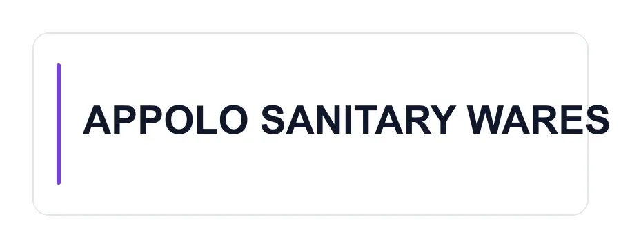 APPOLO SANITARY WARES logo