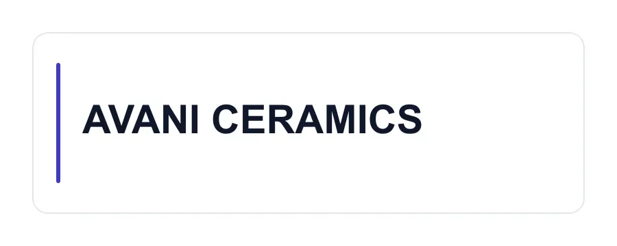 AVANI CERAMICS logo