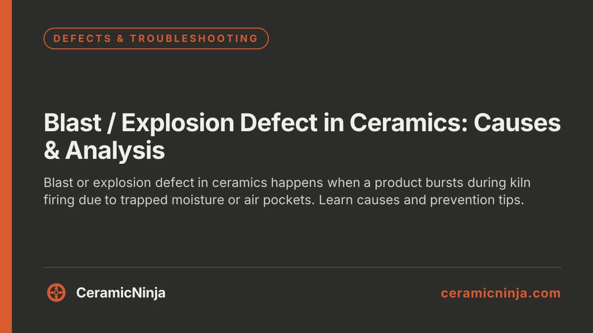 Blast / Explosion Defect in Ceramics: Causes & Analysis