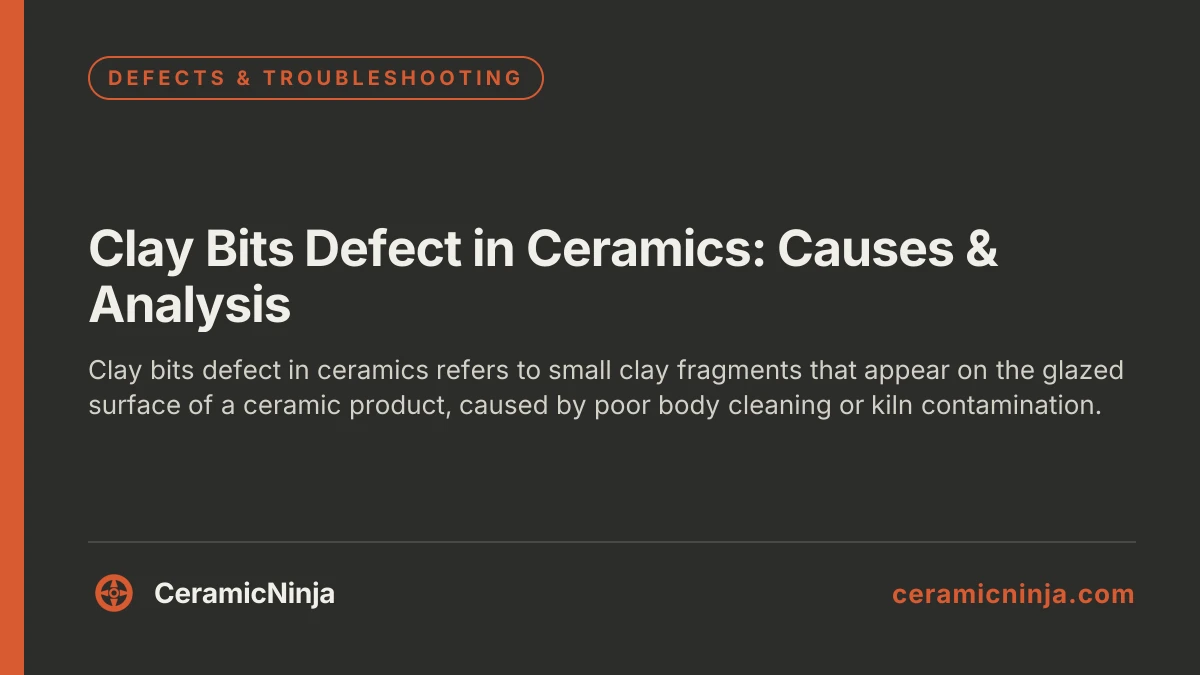 Clay Bits Defect in Ceramics: Causes & Analysis