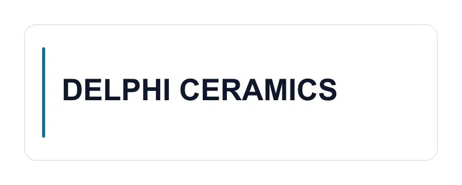 DELPHI CERAMICS logo