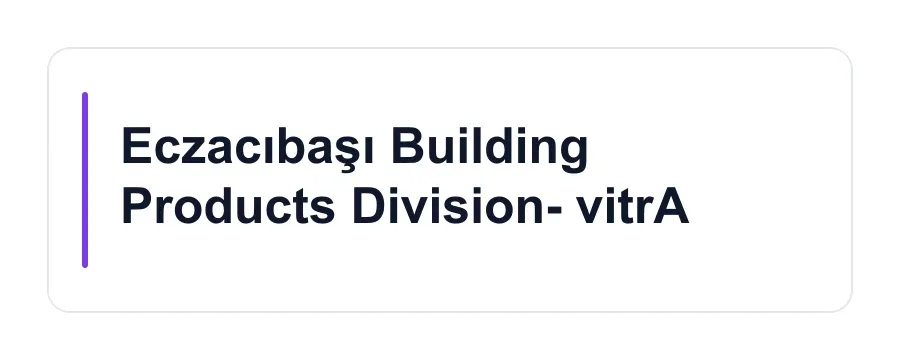 Eczacıbaşı Building Products Division- vitrA logo