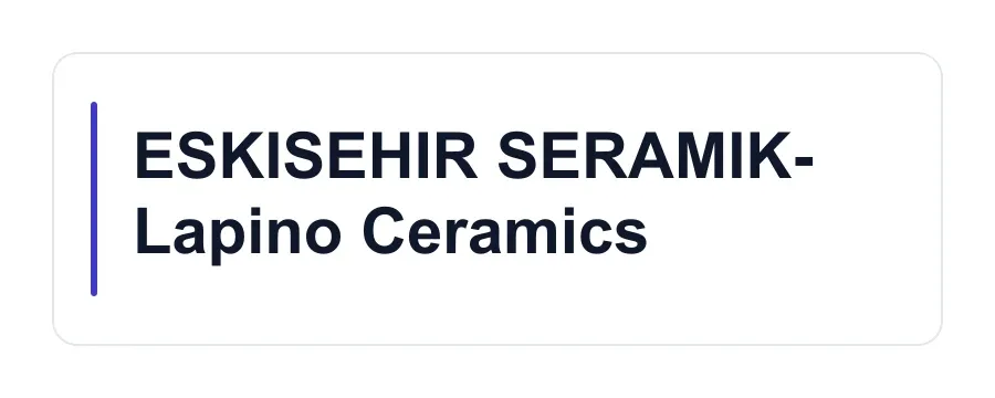 ESKISEHIR SERAMIK- Lapino Ceramics logo