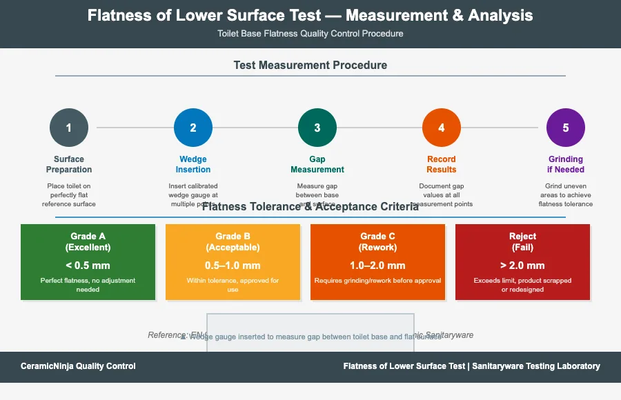 Flatness of Lower Surface Test - Measurement Procedure and Tolerance Analysis