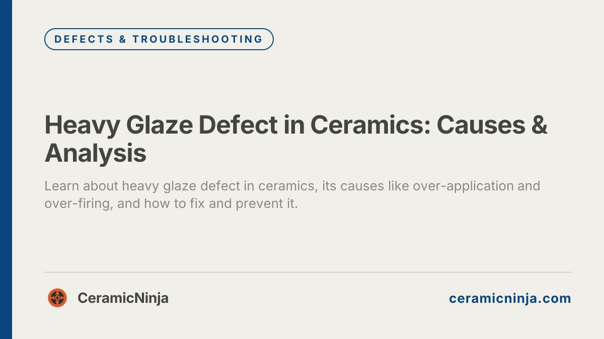 Heavy Glaze Defect in Ceramics: Causes & Analysis