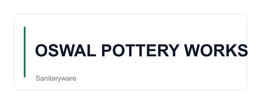OSWAL POTTERY WORKS logo