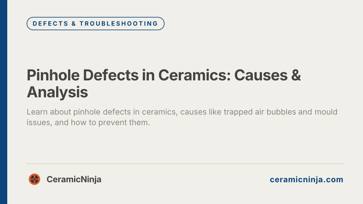 Pinhole Defects in Ceramics: Causes & Analysis