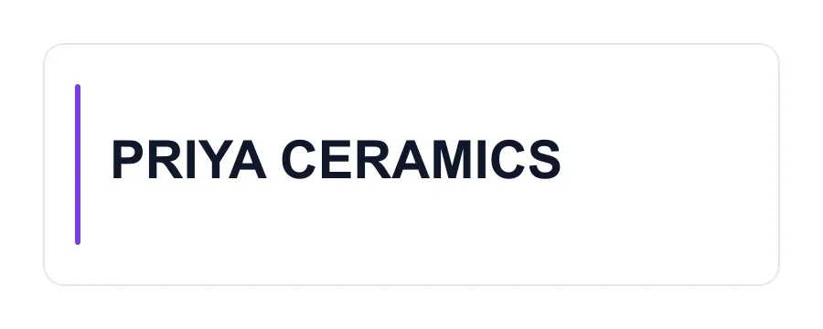 PRIYA CERAMICS logo
