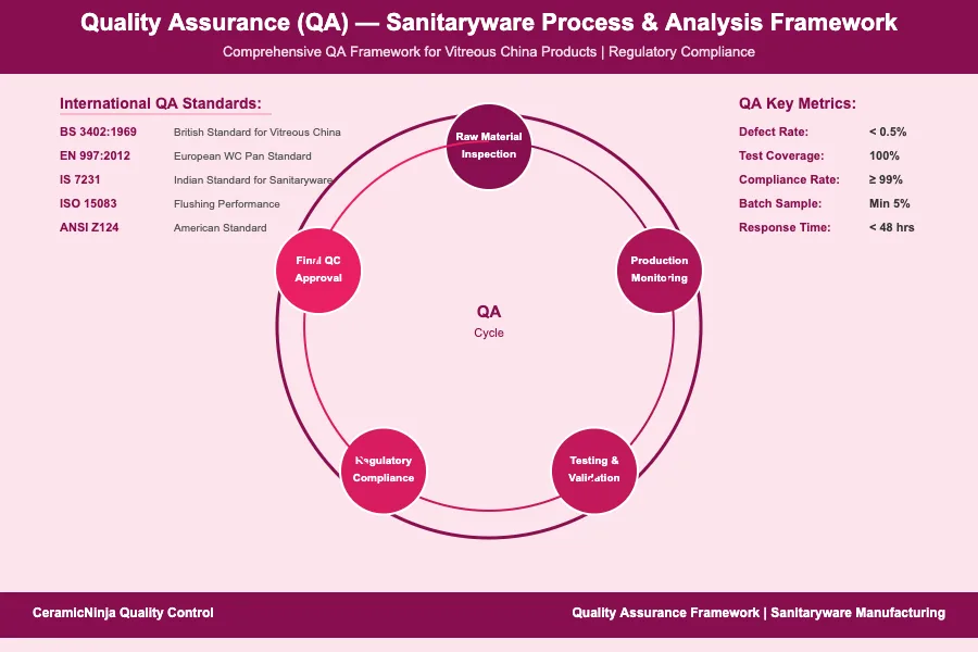 Quality Assurance QA - Sanitaryware Process Flow and Analysis Framework