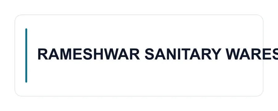 RAMESHWAR SANITARY WARES logo