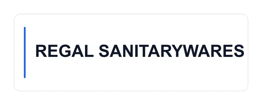 REGAL SANITARYWARES logo