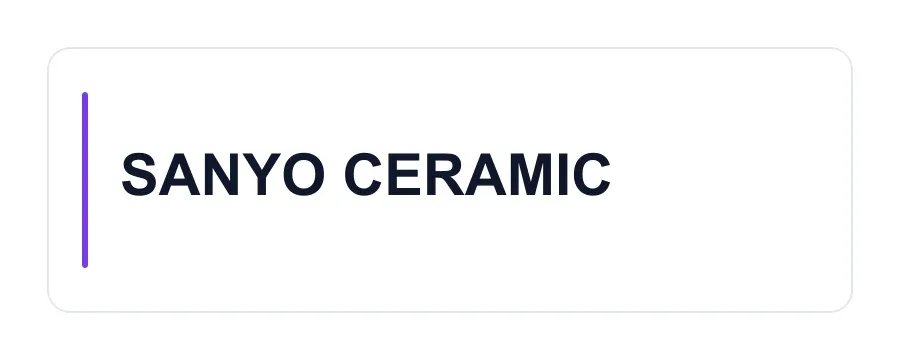 SANYO CERAMIC logo