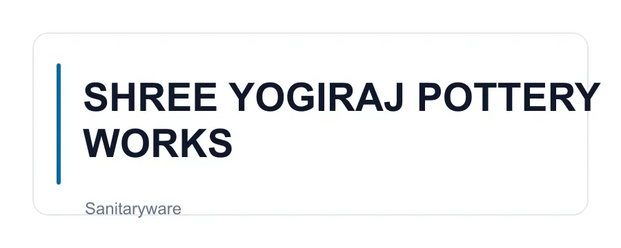 SHREE YOGIRAJ POTTERY WORKS logo
