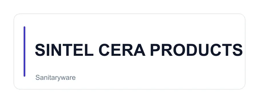 SINTEL CERA PRODUCTS logo