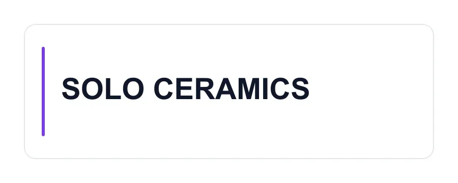 SOLO CERAMICS logo
