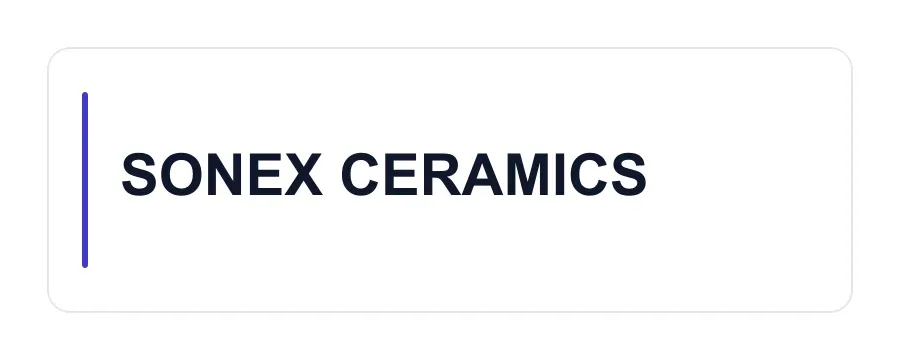 SONEX CERAMICS logo