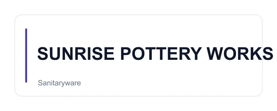 SUNRISE POTTERY WORKS logo