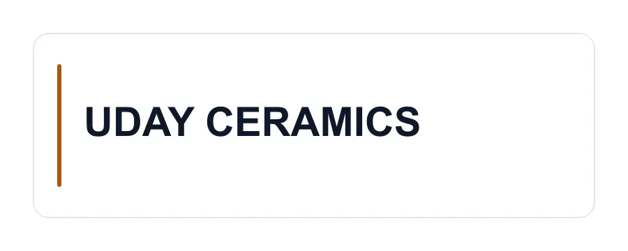 UDAY CERAMICS logo