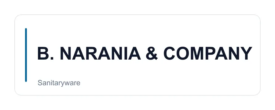 V. B. NARANIA & COMPANY logo