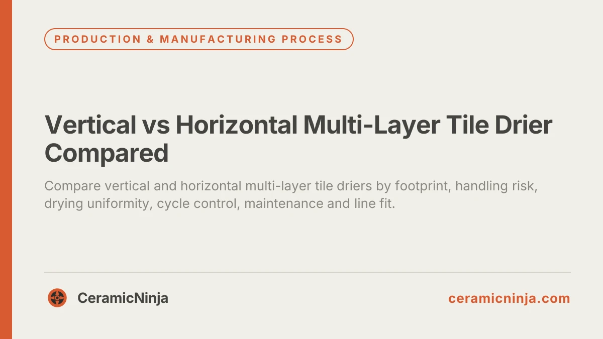 Vertical vs Horizontal Multi-Layer Tile Drier Compared