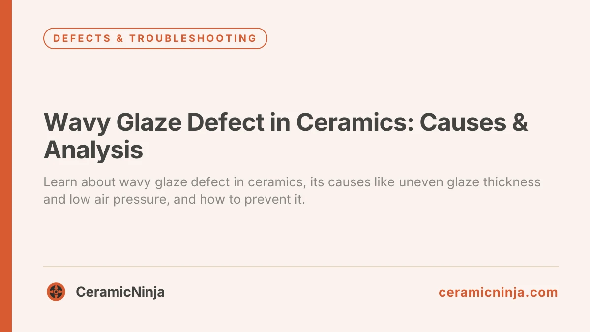 Wavy Glaze Defect in Ceramics: Causes & Analysis