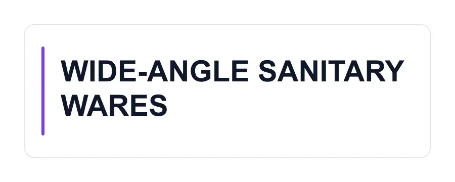 WIDE-ANGLE SANITARY WARES logo