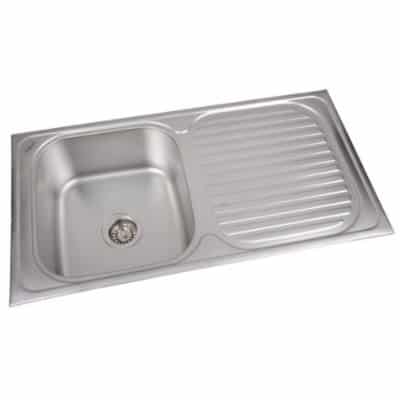 futura kitchen sink single bowl with drain board design