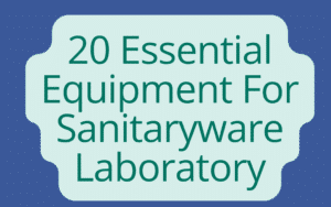 20 Essential Equipment For Sanitaryware Laboratory