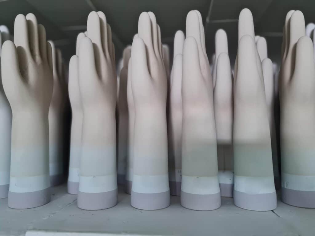 kiln car loaded ceramic formers