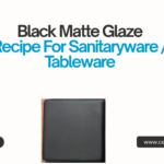 ceramic black matte glaze recipe formualtion