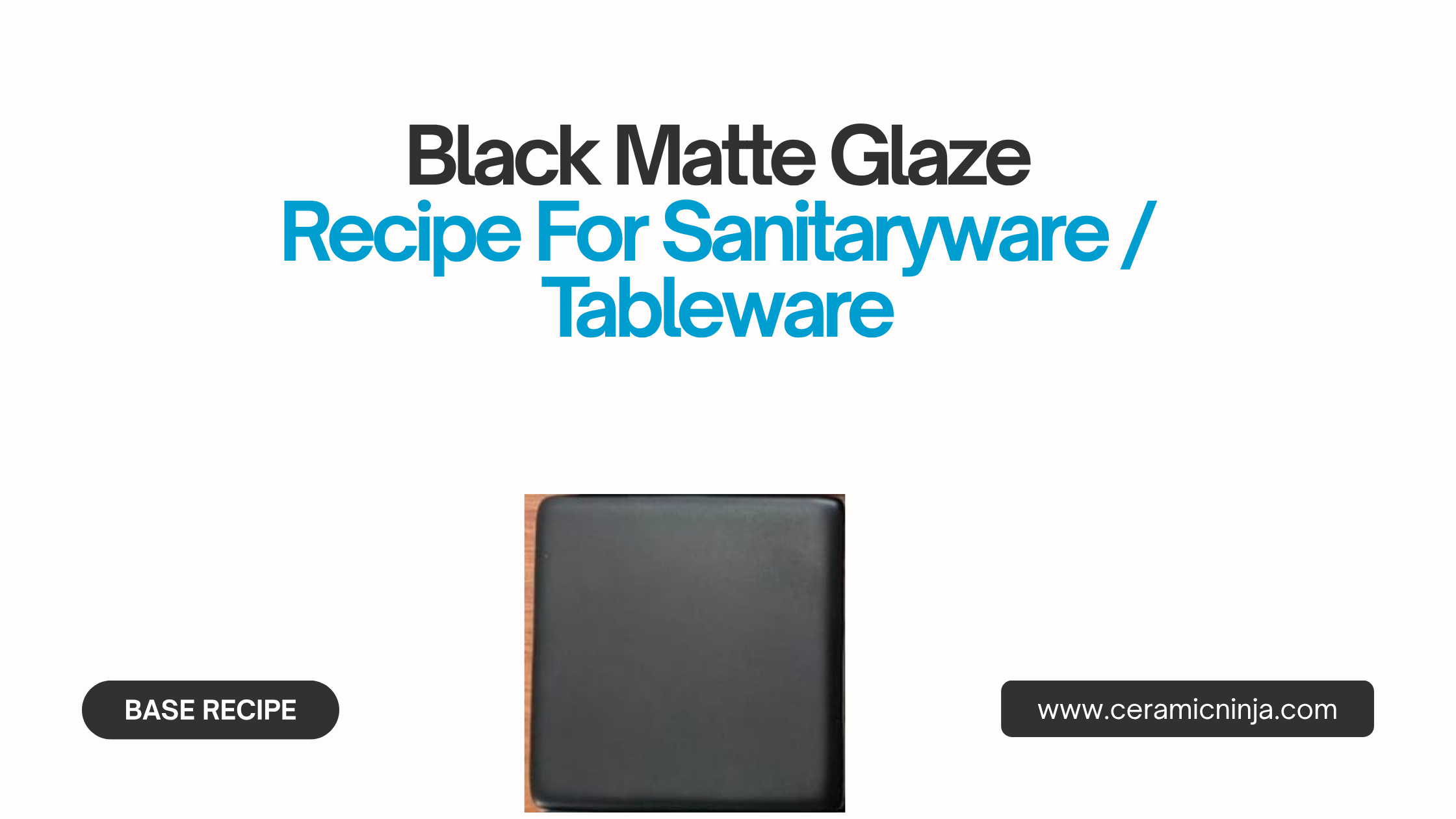 ceramic black matte glaze recipe formualtion