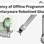 efficency of offline programming in sanitaryware robotized glazing